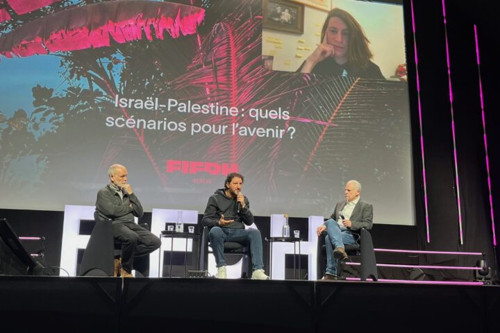 Ali Abu Awwad and May Pundak at FIFDH